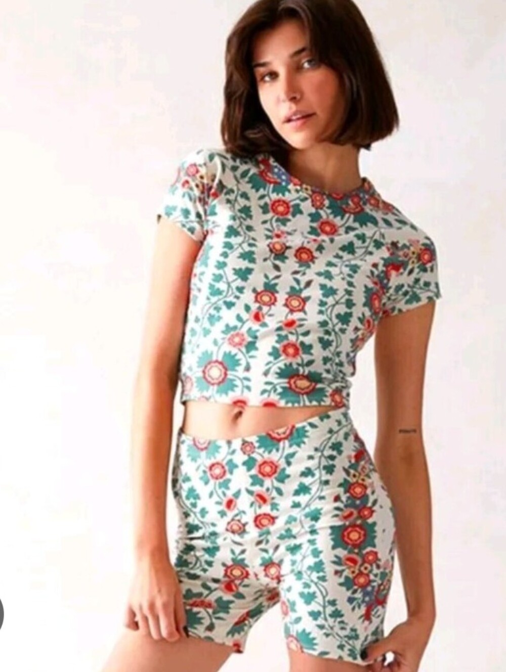 The Met × PacSun Floral Printed Biker Set Size S/M
